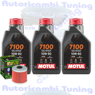 Inspektion Öl Motul 7100 10W60 Filter für Kawasaki KLX250 SF W9F WAF ��2009>2010