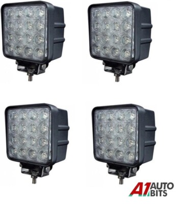 4x 16 Led Powerful Reverse Rear Lights For Daf Man Scania Volvo Mercedes Truck