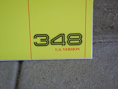 フェラーリ　Ferrari 348 Technical Manual FERRARI 348 TECHNICAL MANUAL IN EXCELLENT CONDITION | eBay