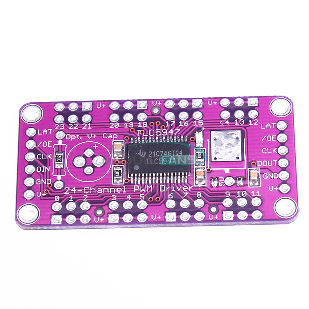 LED Driver Module TLC5947 24-Channel PWM – 12-Bit With 30MHz Internal ...