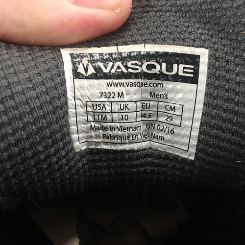 Vasque Shoes Mens 11 M Hiking Trail Sneakers Gray Lace Up Low Top Comfort 7322 - Picture 14 of 16