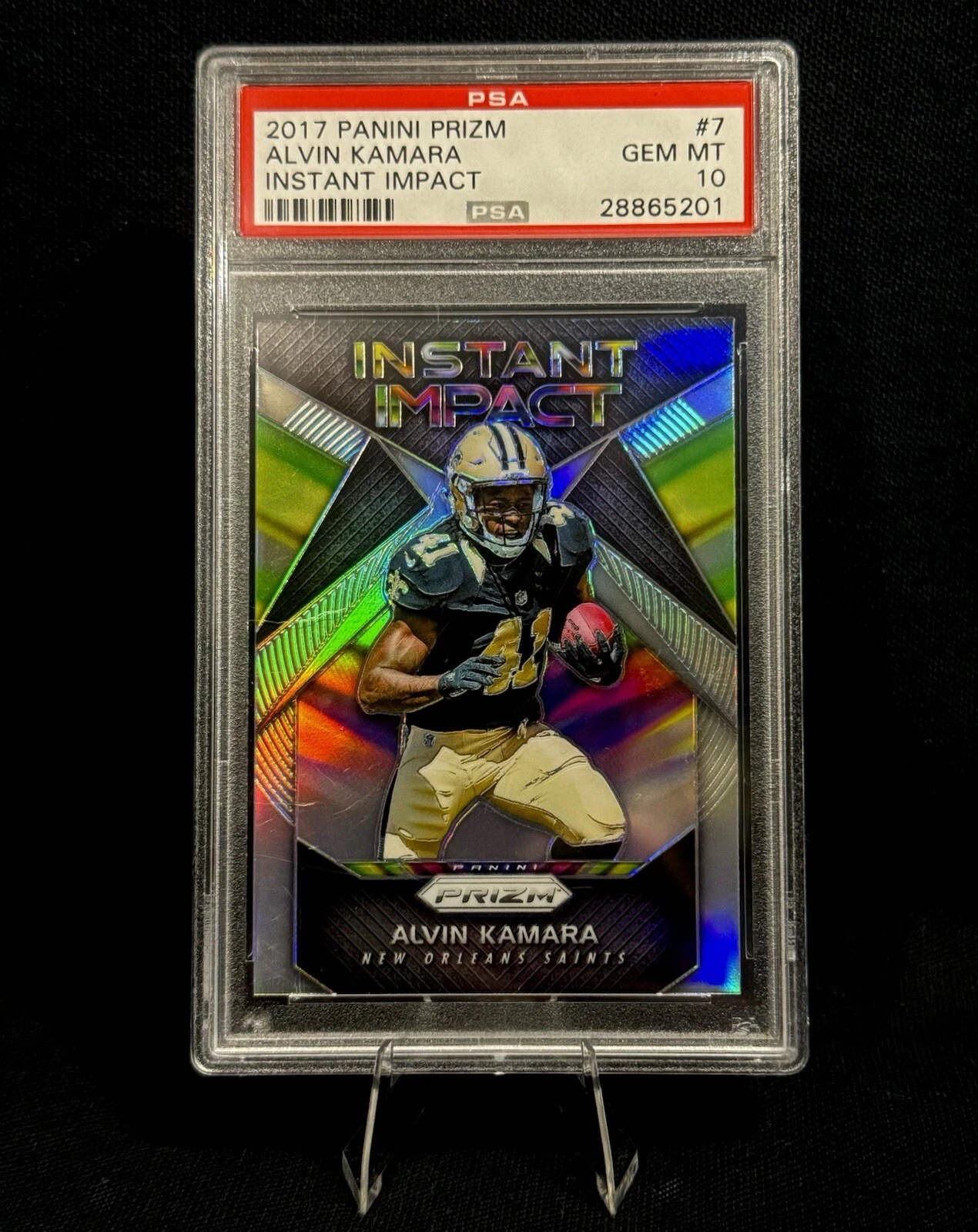 Alvin Kamara Panini Prizm Instant Impact #7 Base