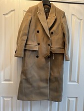 Massimo Dutti LONG DOUBLE-BREASTED WOOL BLEND...