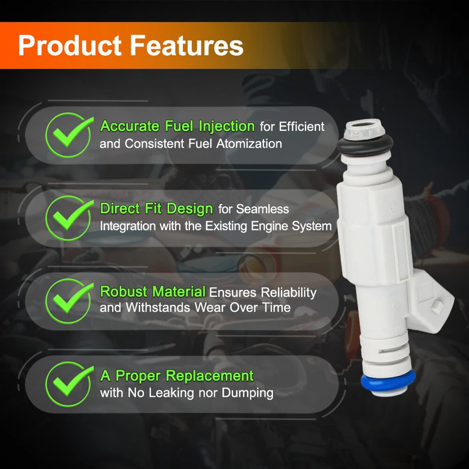 Fuel Injector Set 2 pins 0280155962 For Ford Explorer Ranger 4.0L V6 1999-2000 Foto 2 de 4