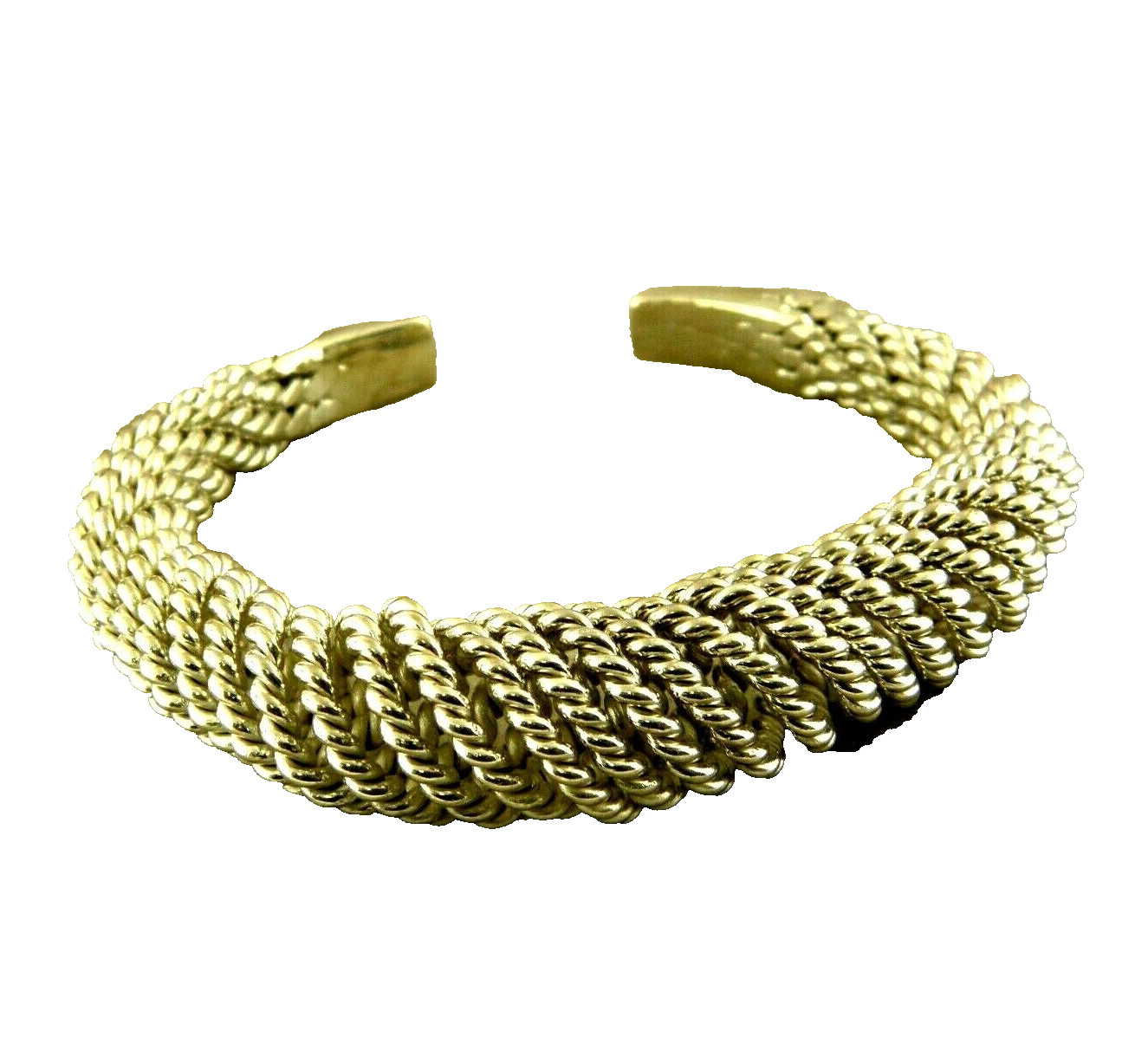 BOHEMIAN WIRED CABLE CUFF BANGLE IN STERLING SILV… - image 5