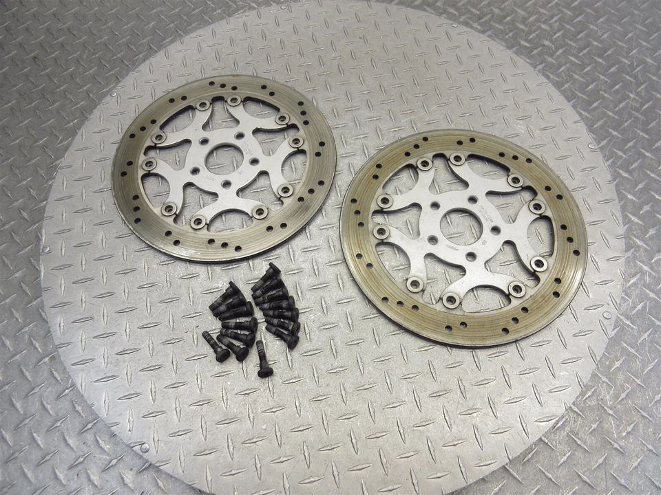 Par de discos de rotor de freno delantero izquierdo derecho Victory Touring 2004 02-06 OEM Foto 4 de 4