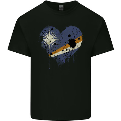 Love Marshall Inseln Flagge Tag Fußball Kinder T-shirt Jungen Mädchen