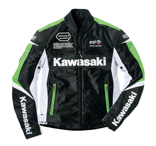 Kawasaki Genuine / 2023 Spring/Summer Riding Mesh Jacket (Black x White/LL Size)