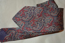 Brooks Brothers Paisley Red Tie 100 Silk Made in USA