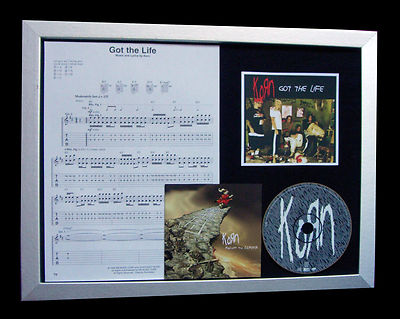 KORN Got The Life GALLERY QUALITY CD FRAMED DISPLAY+EXPRESS GLOBAL SHIPPING