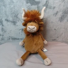 JELLYCAT RAMONE BULL Plush Stuffed Animal Longhorn Cow Brown NWT HTF 13"