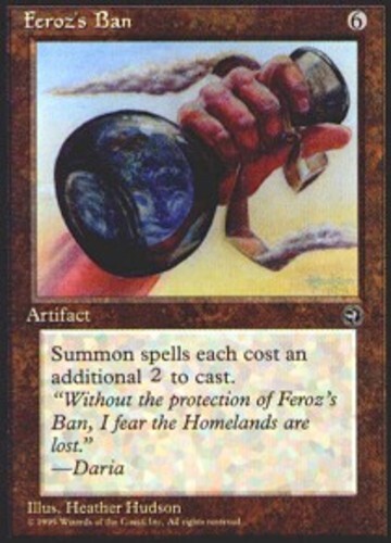 MTG magic cards 1x Feroz's Ban Homelands Light Play, English - Picture 1 of 1