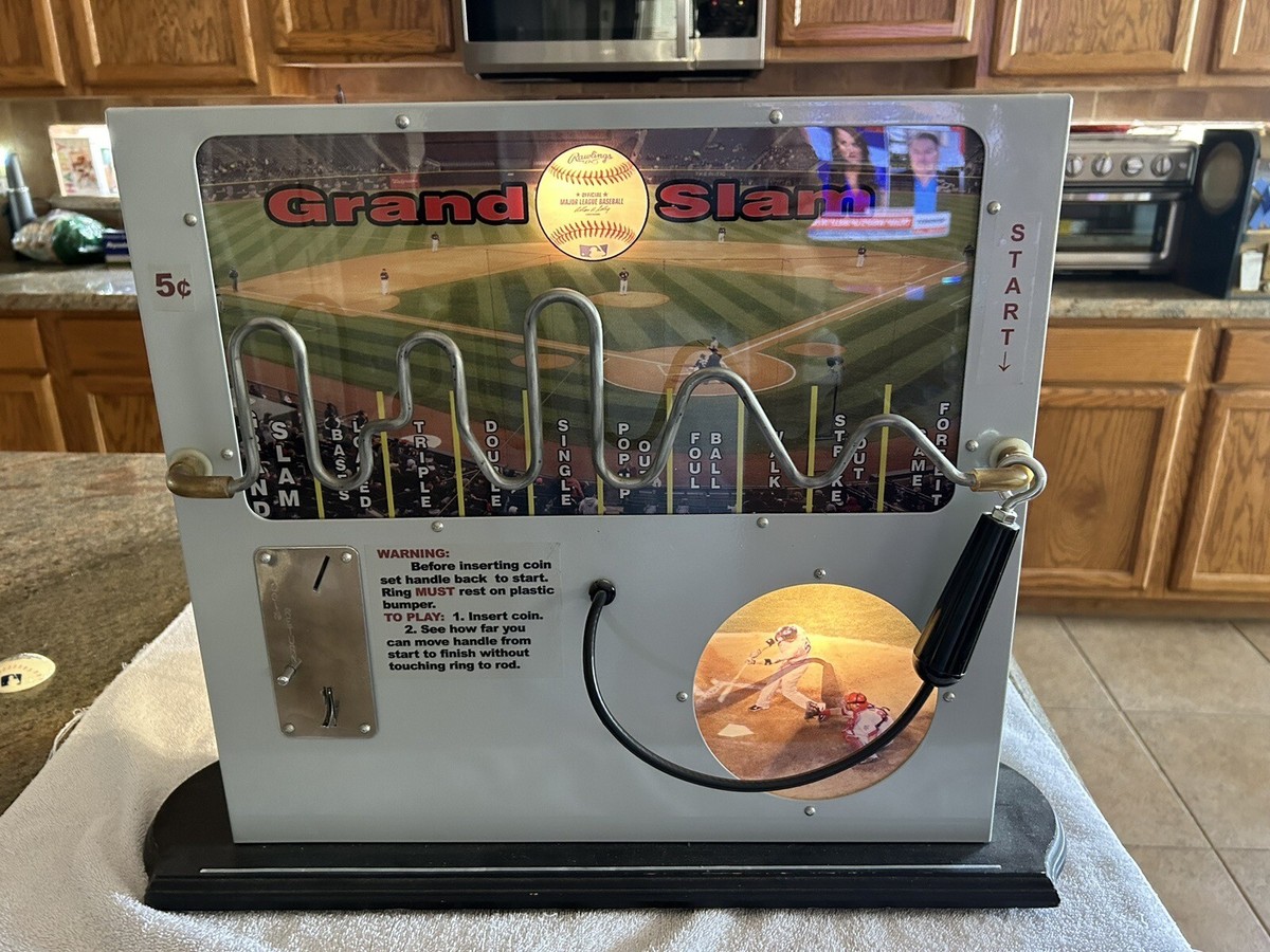 Restored Vintage 5 Cent Coin-Op Baseball BOOZ BAROMETER Man