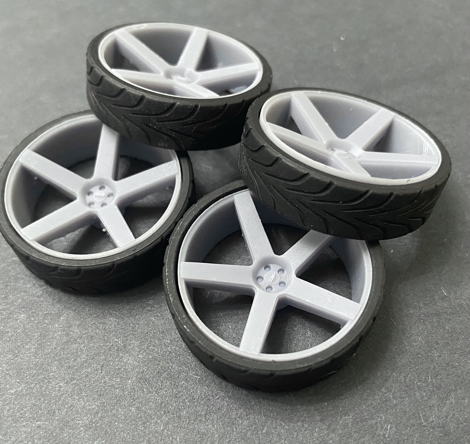1/24 Resin: 26 Scale-Inch “Dubs Baller” Style Model Car Wheels/Tires,1/ ...