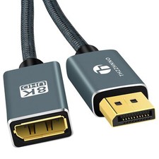 8K DisplayPort Extension Cable DP to DP 1.4 8K 60Hz 4K 120Hz 3.3FT