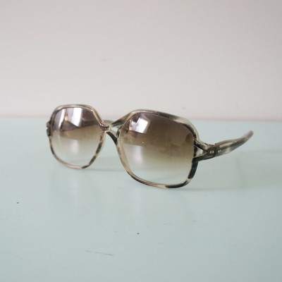 VTG 60s 70s Renauld Sunglasses Plastic Tortoise Gray Taupe  display picture 2