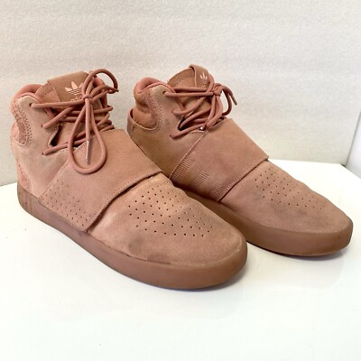 Adidas Tubular Invader US Men’s Size Raw Pink Suede Athletic Shoes  Sneaker