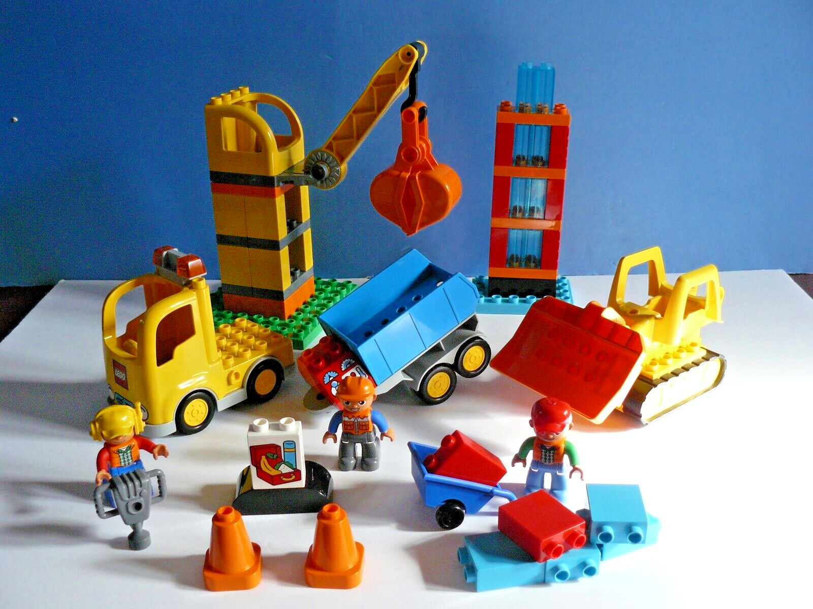 Lego DUPLO #10813 BIG CONSTRUCTION SITE ~ CRANE/DUMP