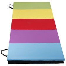 Tri-Fold Mat Thick Foam Fitness Exercise Gymnastics Panel Gym Workout 6' x 2.5'
