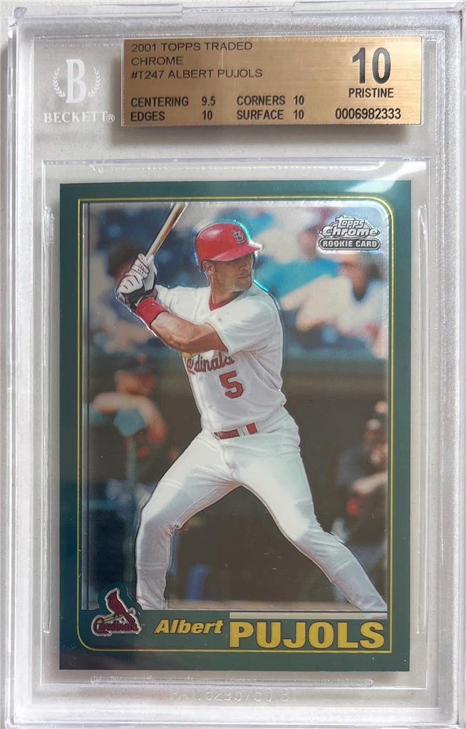 Topps Albert Pujols Grade 9.5 Baseball Sports Trading Cards
