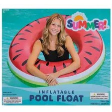 Watermelon Inflatable Pool Float 51" x 51" Ages 6