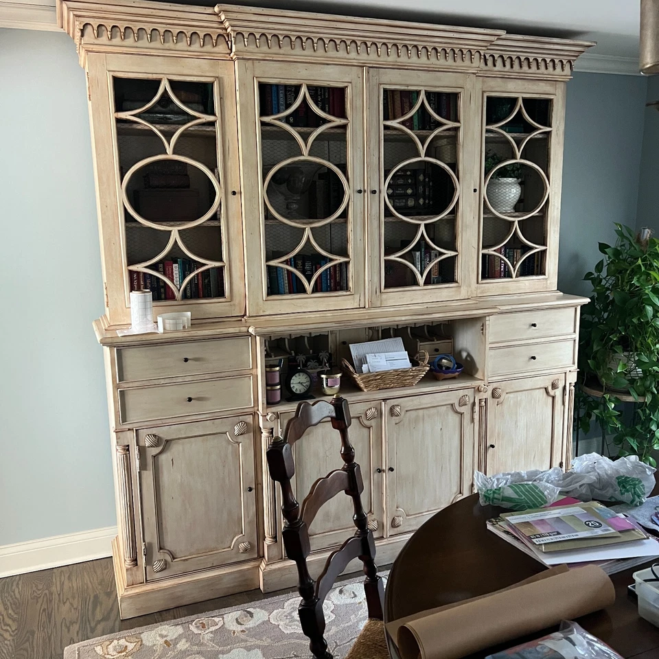 French Country Buffet with Secretary Pull Out - Image 2 of 4