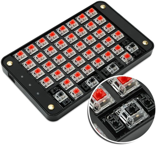 44 Keys Macro Mechanical Gaming Keyboard Tools Keypad & OEM Gateron Red Switch - Picture 3 of 5