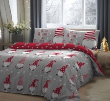Christmas Knome -  Reversible Duvet Sets - All Bed Sizes - Silver