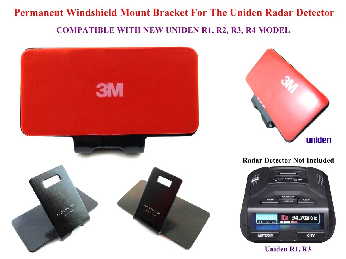 Uniden R3 Ram Mount Uniden Dfr7 Radar Detector Permanent Radar Detector Mount For Uniden R3 ...