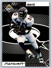 1998 UD Choice Robert Edwards Rookie Terrell Davis Rookquest Blue RC #SR30