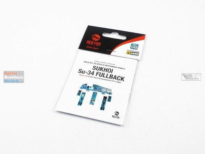 RFSQS48010 1:48 Red Fox Studio Quick Set Acrylic Instrument Panel - Su-34