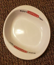 Vintage Oval Enjoy a Castella Cigar Red And White Ceramic Ash Tray Rl1