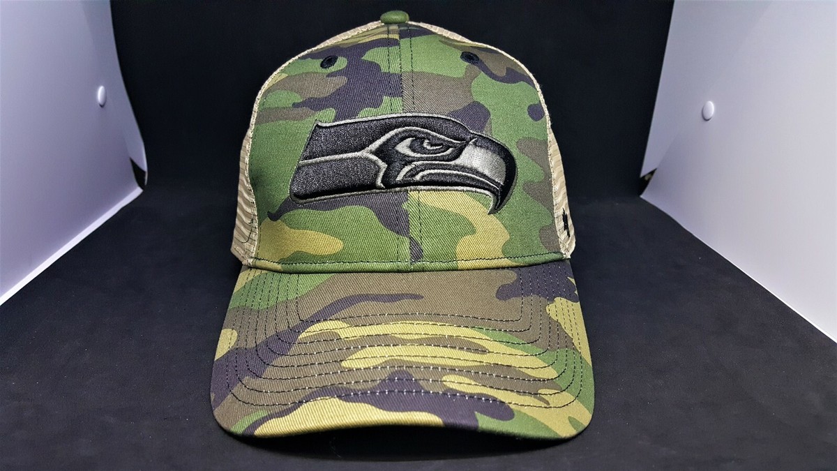 Men's '47 Camo Seattle Seahawks Branson MVP Clean Up Adjustable