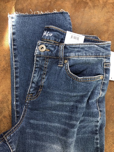 Style&co 6 NWT Straight Leg High Rise Denim Jeans Unfinished Hem Jeans $49 - Picture 6 of 12