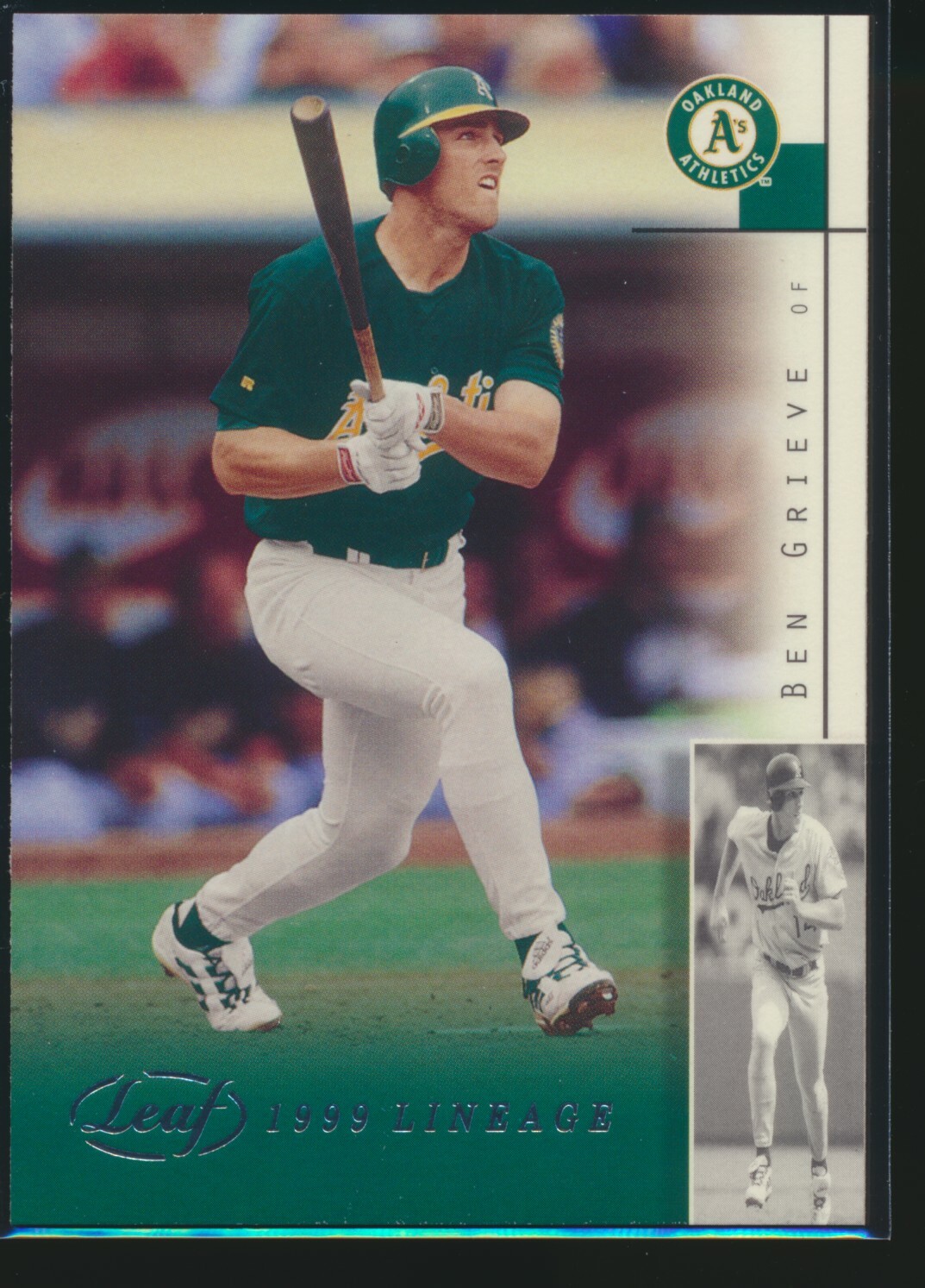2002 Leaf 1999 Lineage Parallel #47 Ben Grieve Oakland Athletics