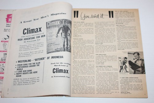 Saga Men's Magazine March 1953 - Murder, Crime, Western, Art, Sex, Pulp, Sleeze - Imagen 10 de 23
