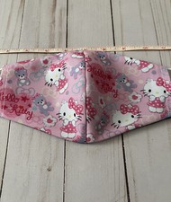 Handmade Sanrio Hello Kitty Face Mask With Nose Wire And Pocket For Filter