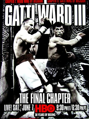 Micky Ward vs Arturo Gatti III Vintage Final Chapter 2003 HBO Original Print Ad