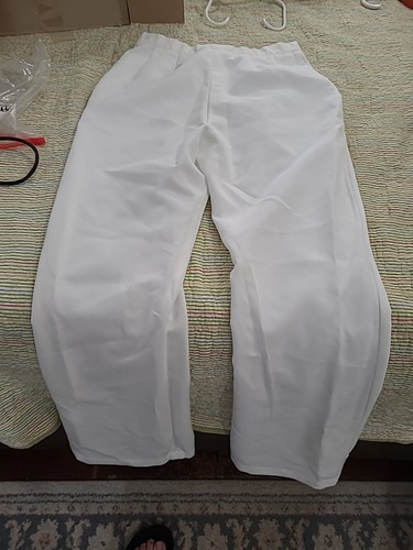 US Navy Women's Pants 12 MR Misses White Summer Officer Service Dress Slacks - Picture 5 of 5
