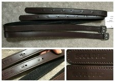 New Geologic brown 125cm numbered stirrup leathers