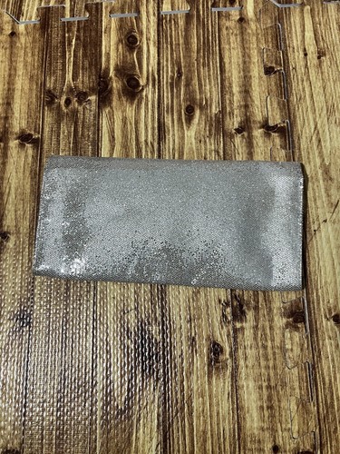 Victoria’s Secret Clutch Purse Silver Sparkly Clutch 9” X 5” - Picture 6 of 7