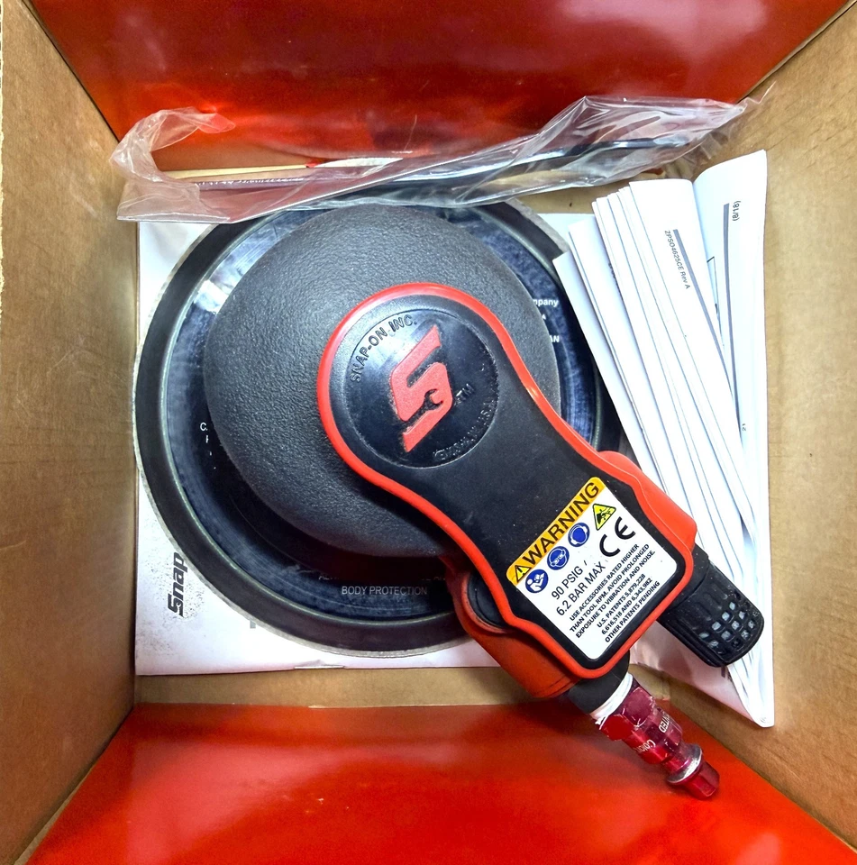 Lijadora orbital SNAP ON PSO4625 6" con patrón de 3/16" (rojo) EE. UU. Foto 3 de 4