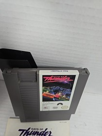 1990 Mindscape Nintendo NES Days Of Thunder Game CIB.  Nice Copy