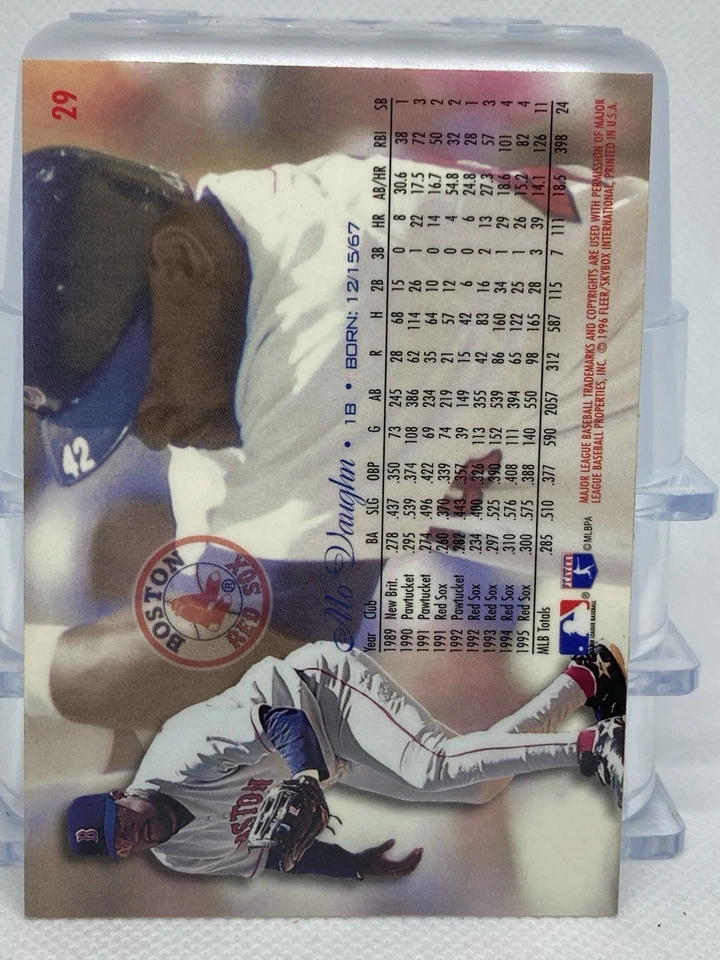 1996 Flair Gold Mo Vaughn #29 - Image 2 of 2