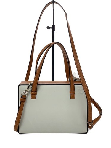 LOEWE shoulder bag leather White Used