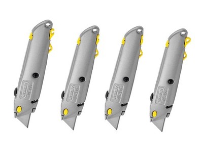 Stanley QuickChange Retractable Blade Utility Knife Pack 10-499 4-pack