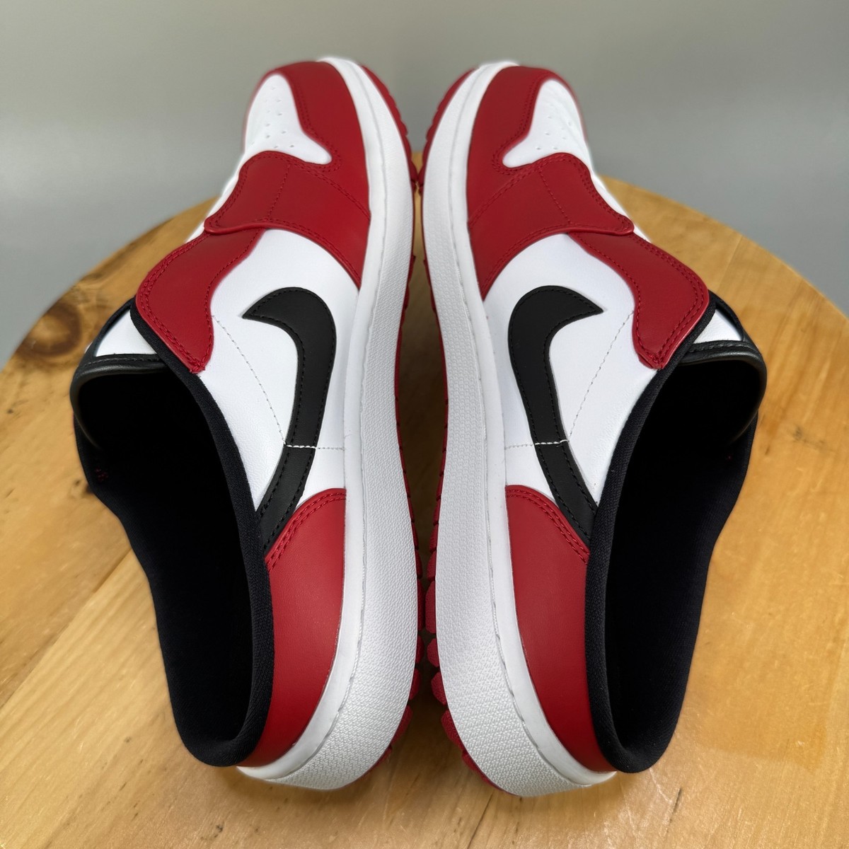 Nike Air Jordan 1 Mule Mens Size 12.5 Chicago Golf Shoes Red