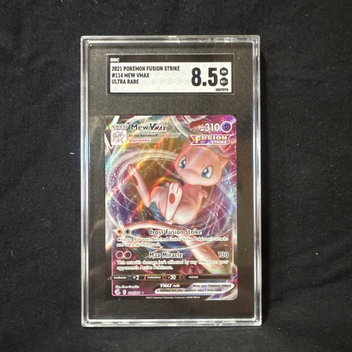 Pokemon Fusion Strike: Mew VMAX 114/264. PCG Graded 9 | eBay