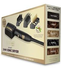 INFINITIPRO BY CONAIR 3-in-1 Styling Hair Dryer, 1875W Hair Dryer with Ceramic