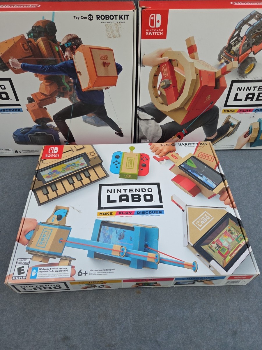 Switch Nintendo Labo Toy-Con 01: Variety Kit 02: Robot Kit